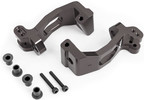 Traxxas Caster blocks, 6061-T6 aluminum (dark titanium-anodized), left & right