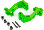 Traxxas Caster blocks, 6061-T6 aluminum (green-anodized), left & right