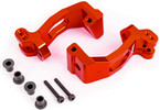 Traxxas Caster blocks, 6061-T6 aluminum (red-anodized), left & right
