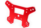 Traxxas Shock tower, front, 6061-T6 aluminum (red-anodized)