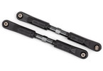 Traxxas Camber links, front (TUBES dark titanium-anodized, 7075-T6 aluminum) (117mm) (2)