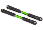 Traxxas Camber links, front (TUBES green-anodized, 7075-T6 aluminum) (117mm) (2)