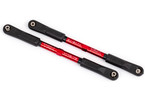 Traxxas Camber links, rear (TUBES red-anodized, 7075-T6 aluminum) (144mm) (2)