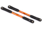 Traxxas Camber links, rear (TUBES orange-anodized, 7075-T6 aluminum) (144mm) (2)