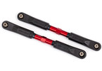 Traxxas Toe links (TUBES red-anodized, 7075-T6 aluminum) (120mm) (2)