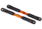 Traxxas Toe links (TUBES orange-anodized, 7075-T6 aluminum) (120mm) (2)