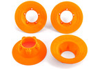 Traxxas Wheel covers, orange (4) (fits #9572 wheels)