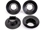 Wheel covers, black (4) (fits #9572 wheels)