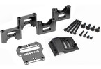 Traxxas Mount, center differential carrier, aluminum (dark titanium-anodized)