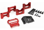 Traxxas Mount, center differential carrier, aluminum (red-anodized)