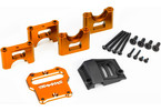 Traxxas Mount, center differential carrier, aluminum (orange-anodized)