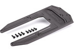 Traxxas Skidplate, chassis, graphite gray (fits Sledge)