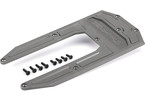 Traxxas Skidplate, chassis, gray (fits Sledge)