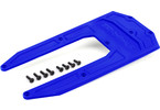 Traxxas Skidplate, chassis, blue (fits Sledge)