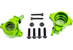 Traxxas Steering blocks, 6061-T6 aluminum (green-anodized), left & right