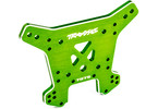 Traxxas Shock tower, front, aluminum (green-anodized) (fits Sledge)