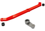 Traxxas táhlo řízení hlíníkové červěně eloxované