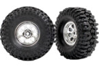 Traxxas kolo 1.0", disk chromovaný, pneu Mickey Thompson Baja Pro Xs (2)