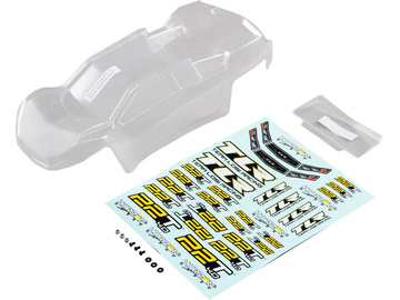 Body Set, Clear, w/Stickers: 22T 4.0 / TLR230011