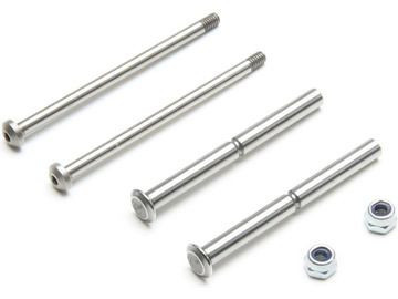 TLR Front Hinge Pin and King Pin Set, Polished: All 22 / TLR234098