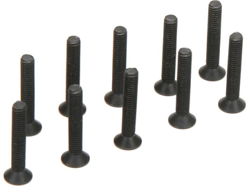 Flat Head Screws, M3 x 18mm (10) / TLR235005