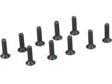 Flat Head Screws, M2.5 x 10mm (10) Flat Head Screws, M2.5 x 10mm (10) / TLR235007