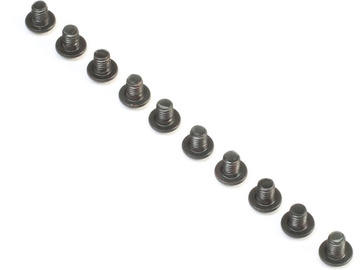 TLR Button Head Screws, M3 x 4mm (10) / TLR235015