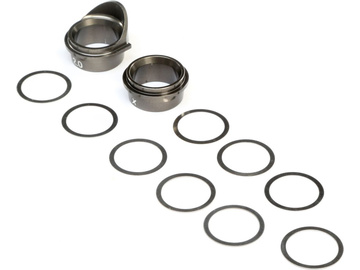 Rear Gearbox Bearing Inserts, Aluminum: 8X / TLR242026