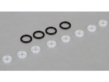 X-Ring Seals (8), Lower Cap Seals (4): 8X, all 8ight X-Ring Seals (8), Lower Cap Seals (4): 8X, all 8ight / TLR243024