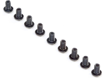 Button Head Screws, M2.5x4mm (10) / TLR245012
