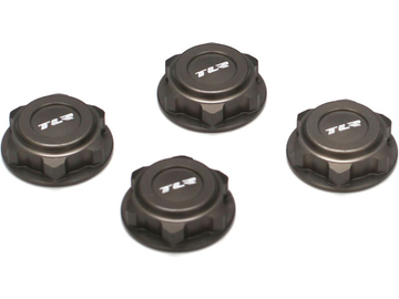 Covered 17mm Wheel Nuts, Alum: 8B/8T 2.0 / TLR3538