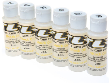 TLR Silicone Shock Oil Middle (set 6x56ml) TLR Silicone Shock Oil Middle (set 6x56ml) / TLR74019