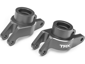 Traxxas Carriers, stub axle (gray-anodized aluminum) (rear) pair Traxxas Carriers, stub axle (gray-anodized aluminum) (rear) pair / TRA10252-GRAY