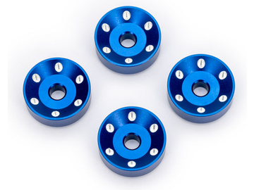 Traxxas podložka disku kol hliníková modrá (4) / TRA10257-BLUE