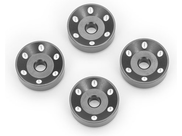 Traxxas podložka disku kol hliníková šedá (4) Traxxas podložka disku kol hliníková šedá (4) / TRA10257-GRAY