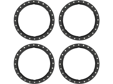 Traxxas Beadlock rings, black (machined aluminum) (4) Traxxas Beadlock rings, black (machined aluminum) (4) / TRA10276-BLK