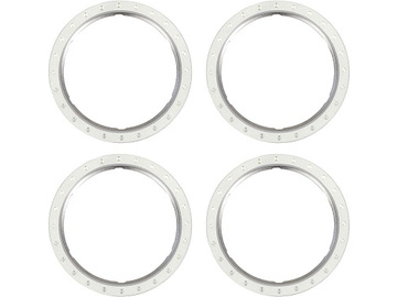 Traxxas Beadlock rings, silver (machined aluminum) (4) Traxxas Beadlock rings, silver (machined aluminum) (4) / TRA10276-SLVR