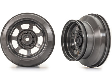 Traxxas Wheels 2.2/3.0", dirt oval, graphite gray (2) (2WD front) Traxxas Wheels 2.2/3.0", dirt oval, graphite gray (2) (2WD front) / TRA10471