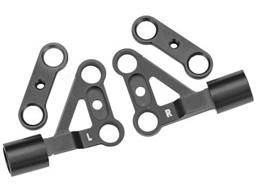 Traxxas rameno podvozku přední horní hliníkové šedé (pár) Traxxas rameno podvozku přední horní hliníkové šedé (pár) / TRA10533-GRAY