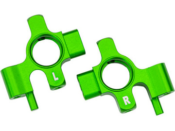Traxxas těhlice přední hliníková zelená (pár) / TRA10537-GRN