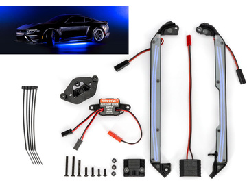 Traxxas LED light set, blue, complete (underbody) (fits 4-Tec 2.0 or Drift) / TRA10590-BLUE