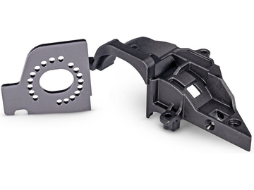 Traxxas Motor plate, aluminum (gray)/ gear cover Traxxas Motor plate, aluminum (gray)/ gear cover / TRA10769R