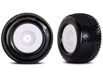 Traxxas Tires & wheels 2.1/2.6", white wheels, Response Pro tires (2) / TRA10773-WHT
