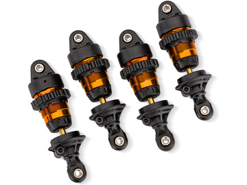 Traxxas Orange Aluminum Mini GTR Short Shocks & Springs (4) / TRA10865-ORNG