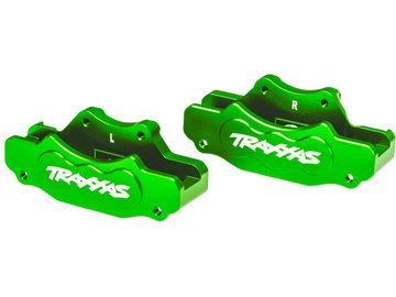 Traxxas třmen přední brzdy hliníkový zelený (pár) / TRA10951-GRN