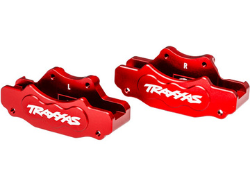 Traxxas třmen přední brzdy hliníkový červený (pár) / TRA10951-RED