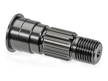 Traxxas Stub axle, front, aluminum (gray-anodized) / TRA10953-GRAY