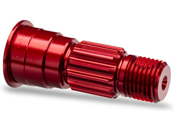 Traxxas hřídel předního kola hliníková červená / TRA10953-RED