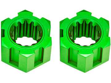 Traxxas Wheel hubs, hex, front aluminum (green-anodized) (2) Traxxas Wheel hubs, hex, front aluminum (green-anodized) (2) / TRA10954-GRN