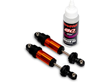 Traxxas Shocks, GT-Maxx, front, aluminum (orange-anodized) (2) / TRA10961-ORNG